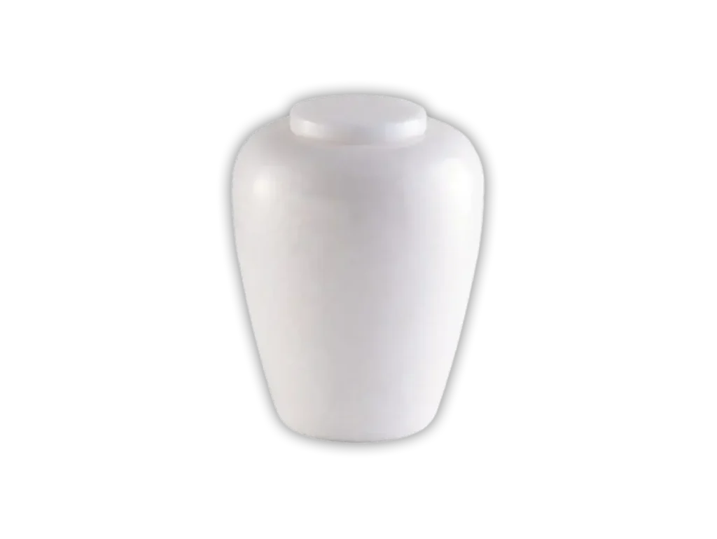 Simply Marble white ashes urn